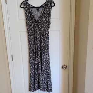 Style & Co. Black and White Floral Maxi Dress